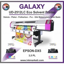 Galaxy Eko Solvent Dijital Baskı Makinesi UD-2512LC